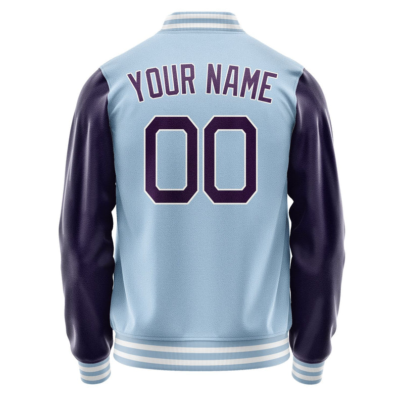 Custom Light Blue Purple Jacket JA0808070818B21807