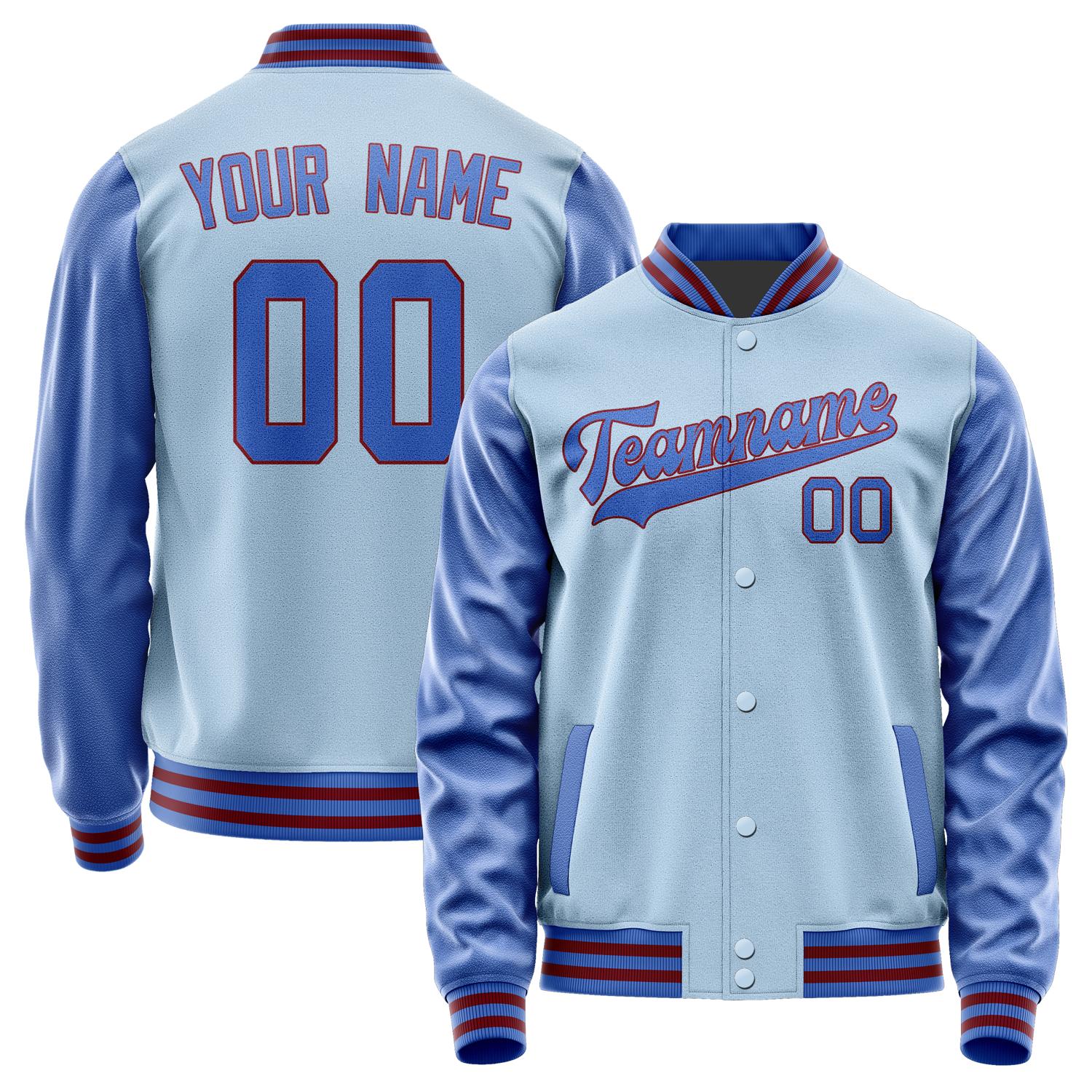 Custom Light Blue Sky Blue Jacket JA0808090915B31509