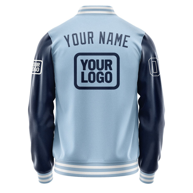 Custom Light Blue Blue Jacket JA080810081818101018