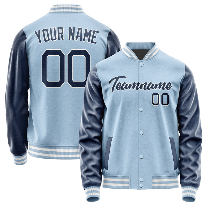 Custom Light Blue Blue Jacket JA0808100818B21810