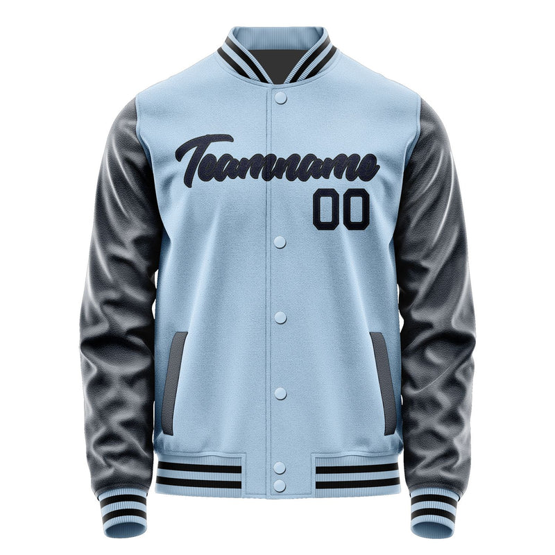 Custom Light Blue Navy Jacket JA0808110817B21711