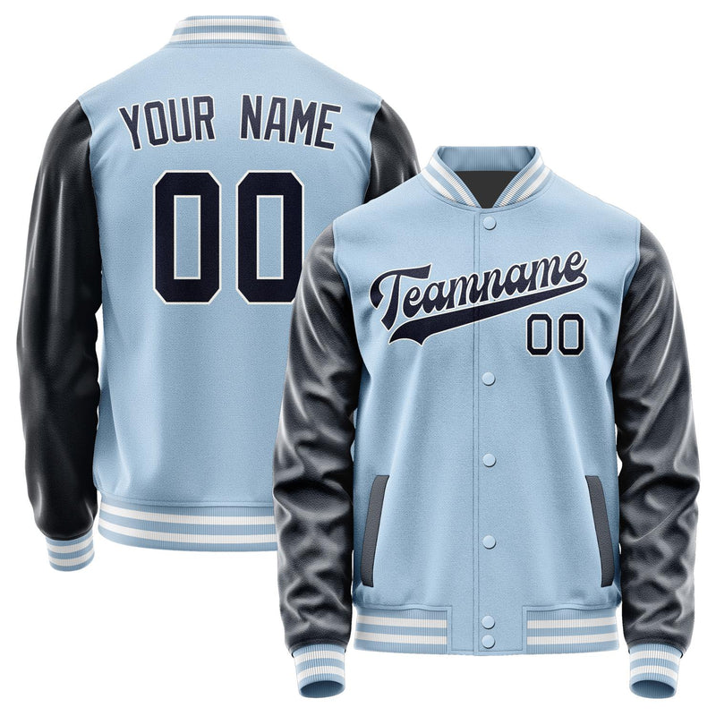 Custom Light Blue Navy Jacket JA0808110818B31811