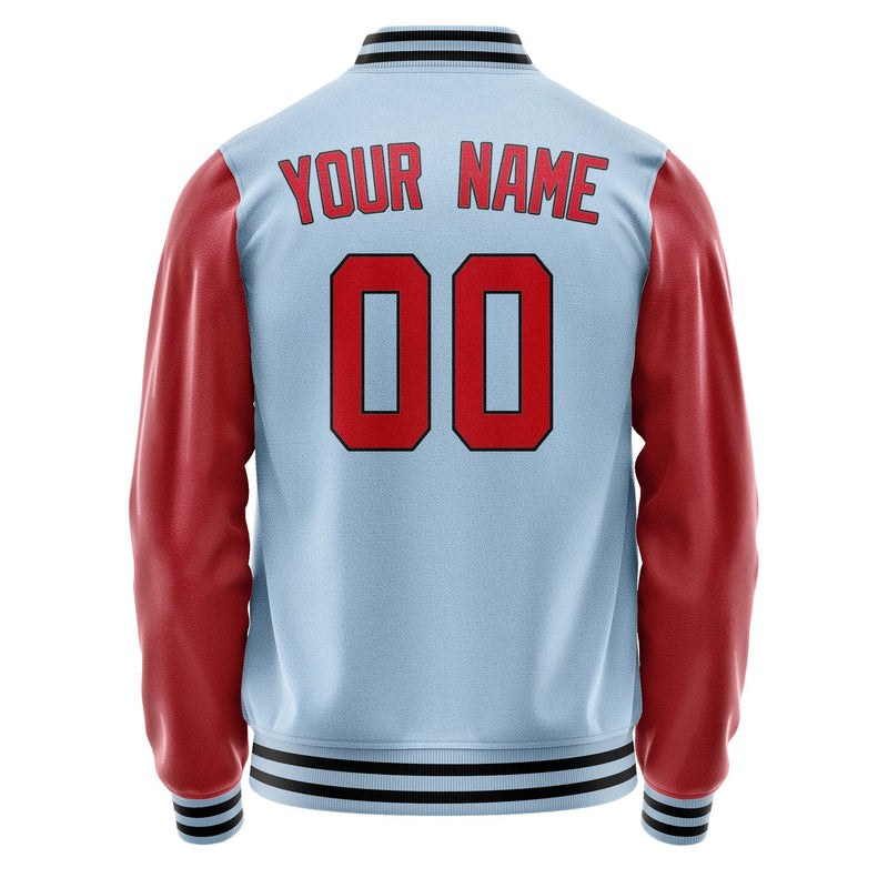 Custom Light Blue Red Jacket JA0808140817B31714