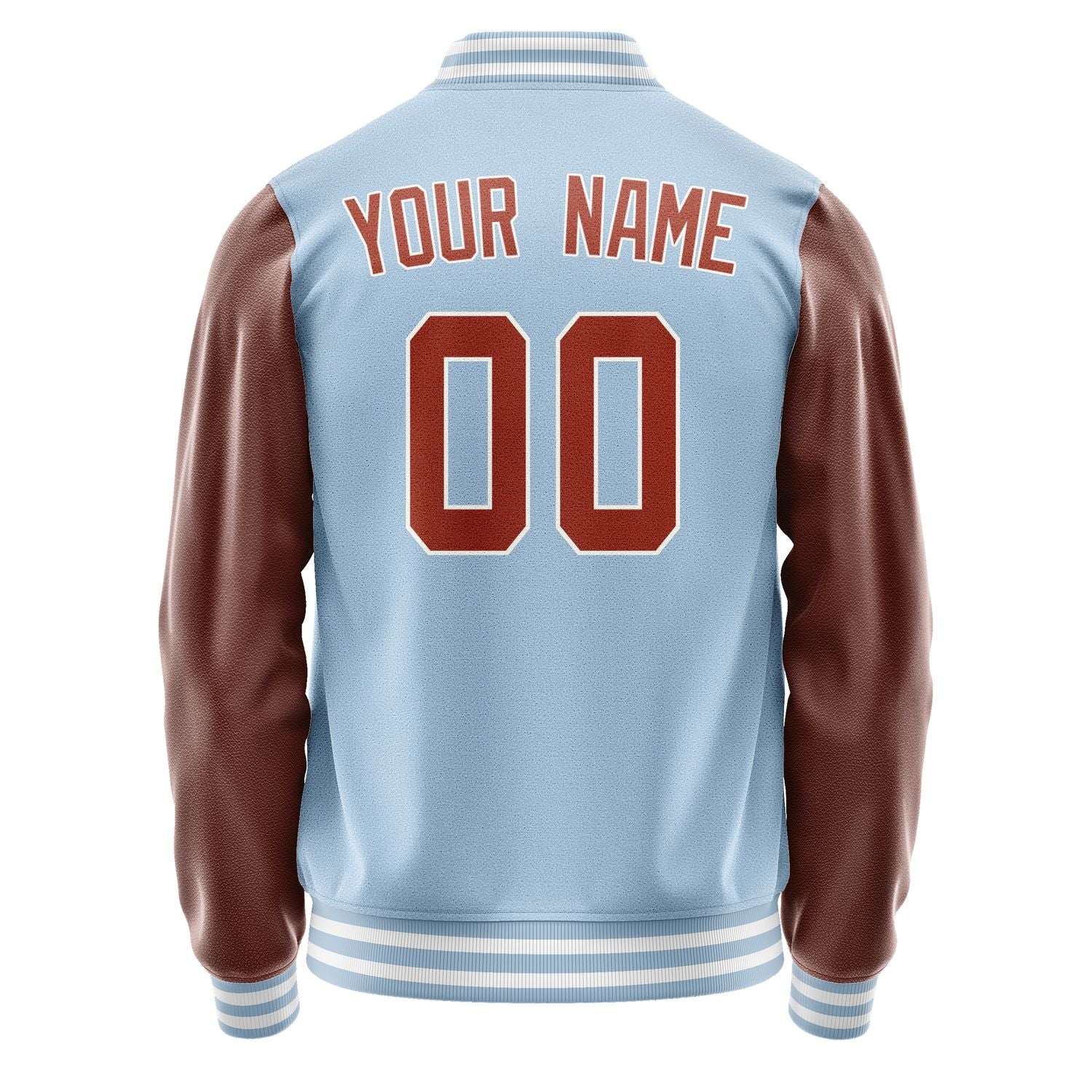 Custom Light Blue Coral Red Jacket JA0808160818B31816