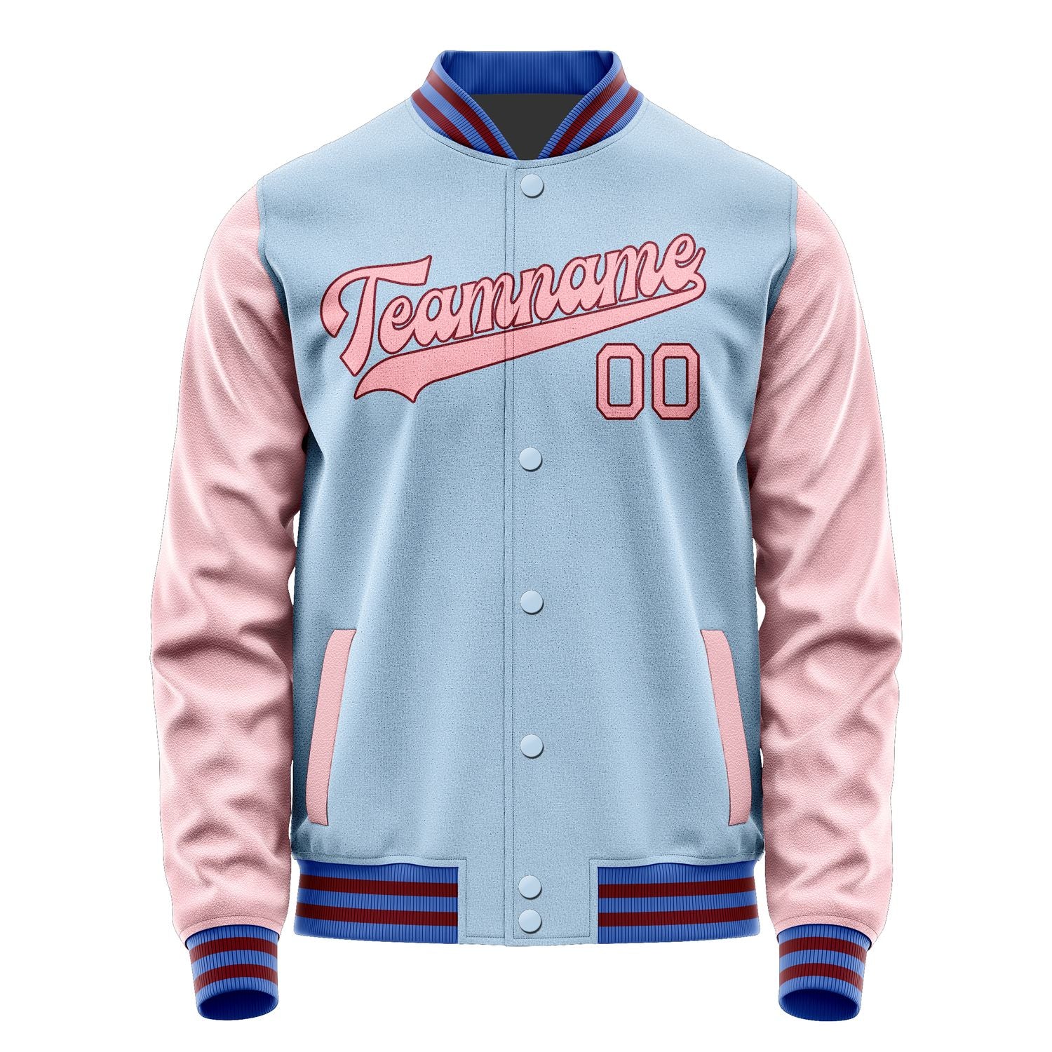 Custom Light Blue Light Pink Jacket JA0808210915B31521