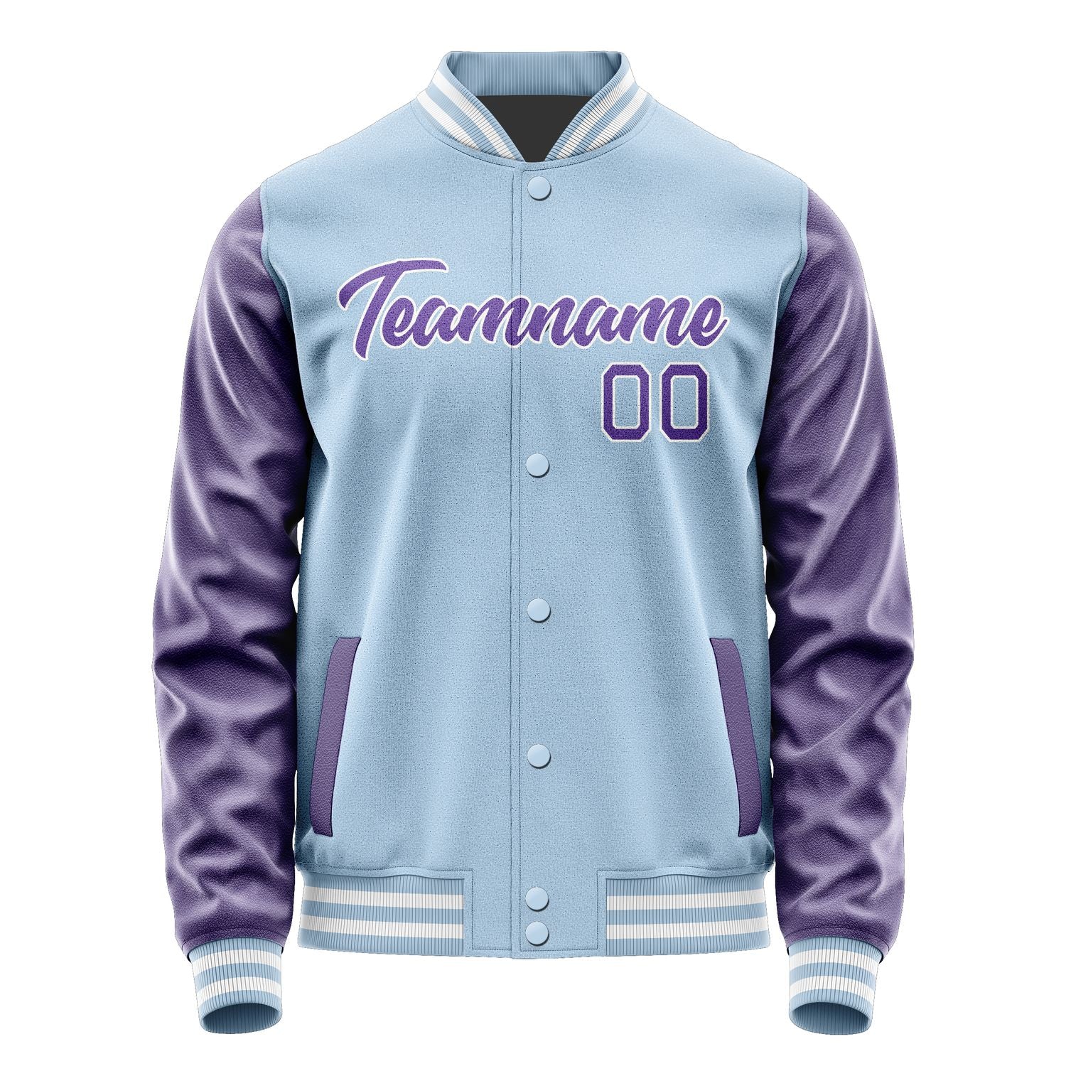 Custom Light Blue Light Purple Jacket JA0808230818B21823