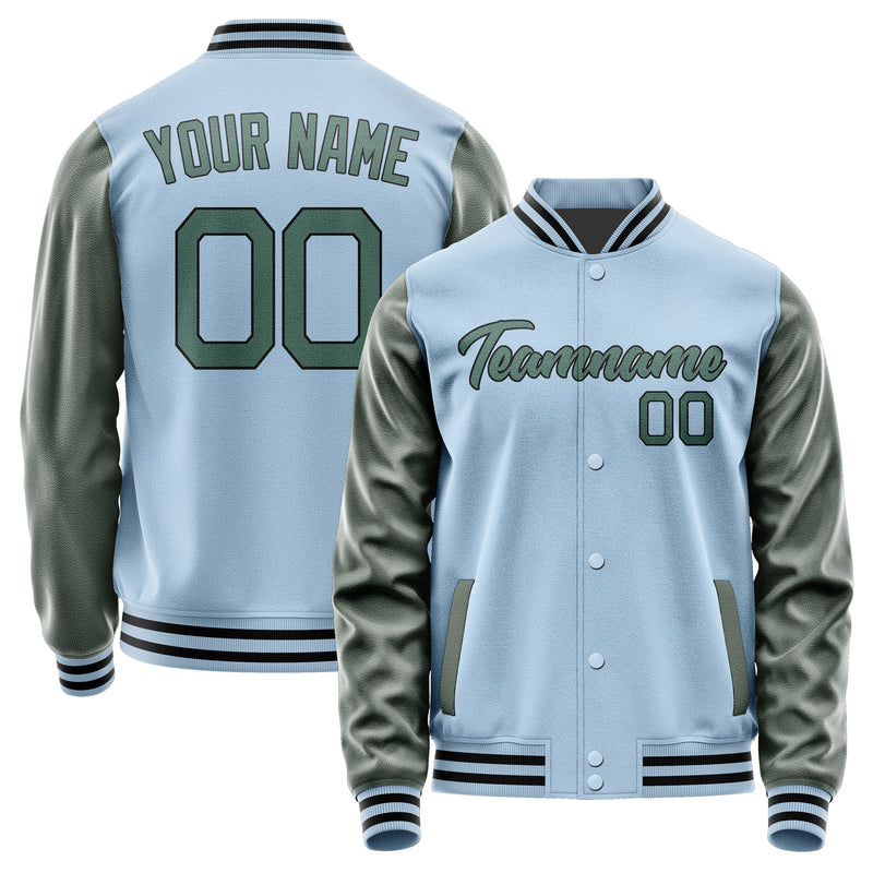 Custom Light Blue Blue Green Jacket JA0808270817B21727