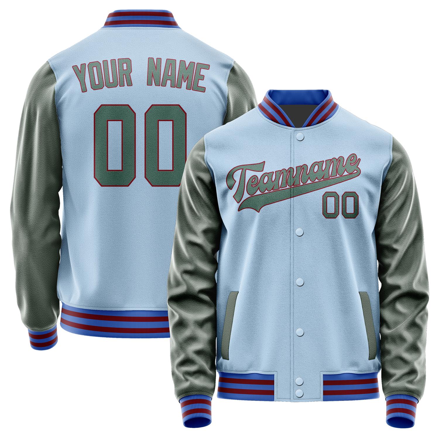 Custom Light Blue Blue Green Jacket JA0808270915B31527