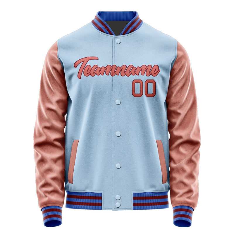 Custom Light Blue Copper Rose Jacket JA0808290818B21829