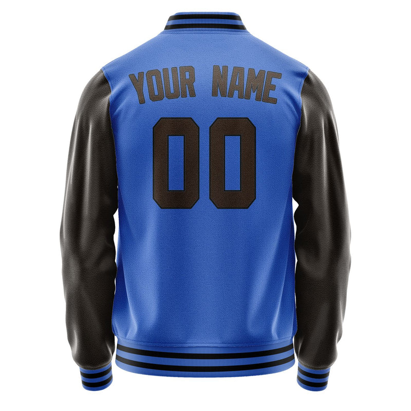 Custom Sky Blue Brown Jacket JA0909010917B31701