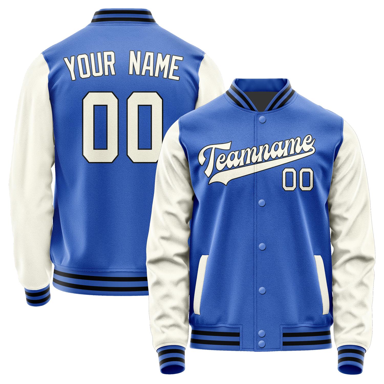 Custom Sky Blue Cream Jacket JA0909030917B31703