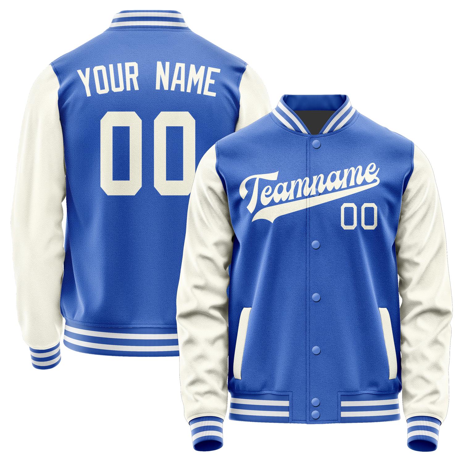 Custom Sky Blue Cream Jacket JA0909030918B31803