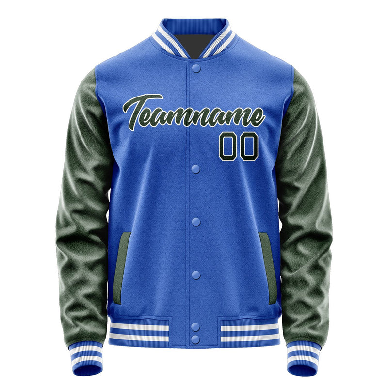 Custom Sky Blue Dark Green Jacket JA0909060918B21806