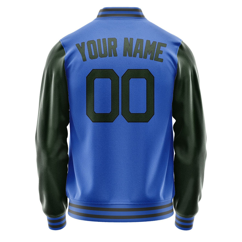 Custom Sky Blue Dark Green Jacket JA0909060920B21706
