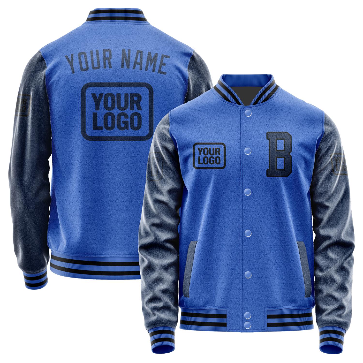 Custom Sky Blue Blue Jacket JA090910091717101017