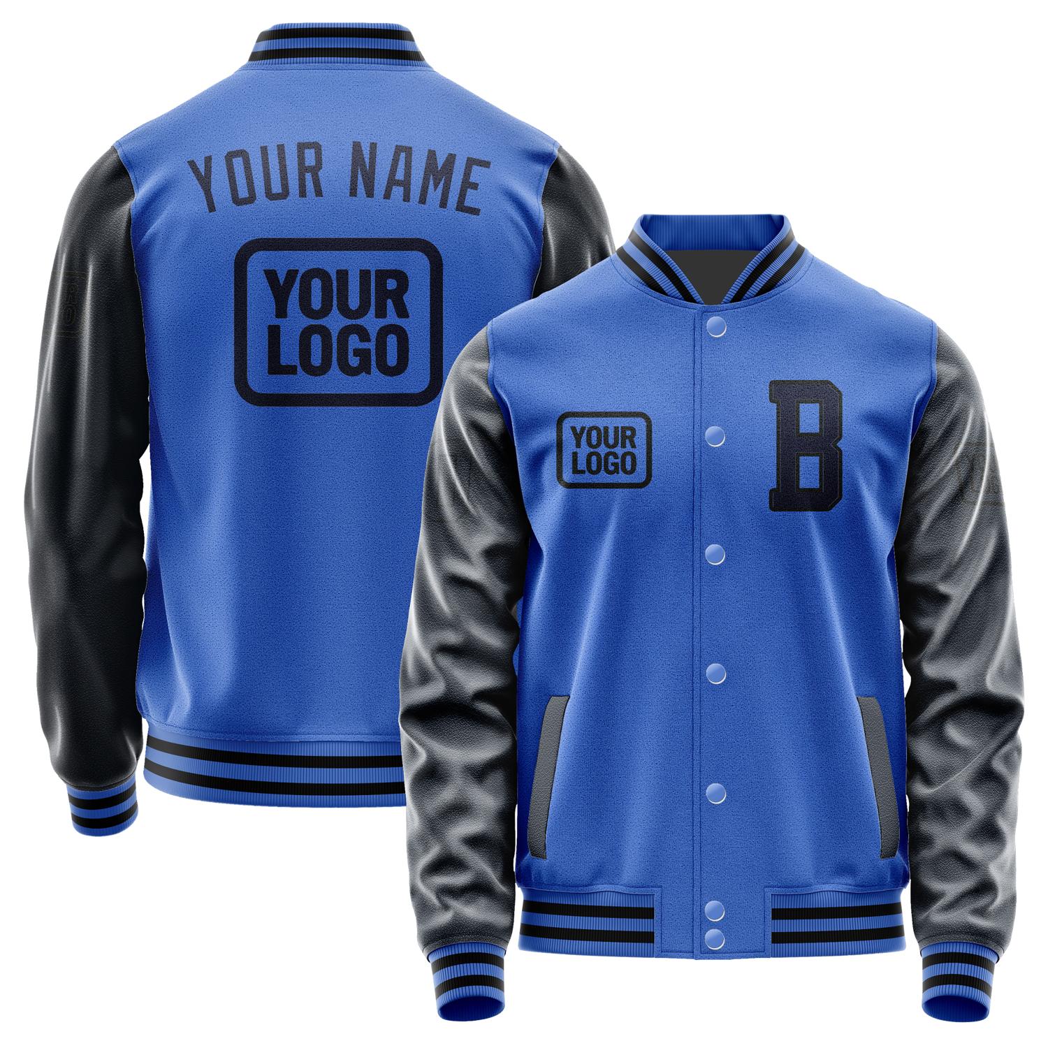 Custom Sky Blue Navy Jacket JA090911091717111117