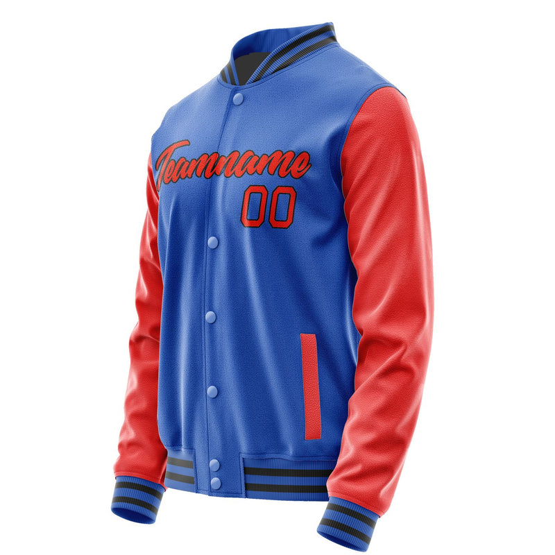 Custom Sky Blue Orange Red Jacket JA0909120918B21812