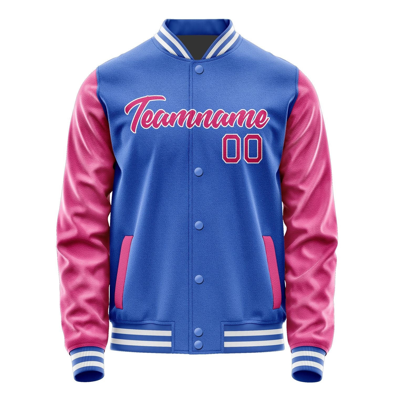 Custom Sky Blue Pink Jacket JA0909130917B21713