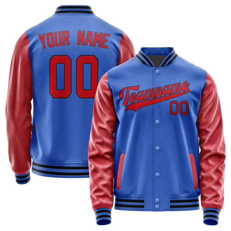 Custom Sky Blue Red Jacket JA0909140917B31714