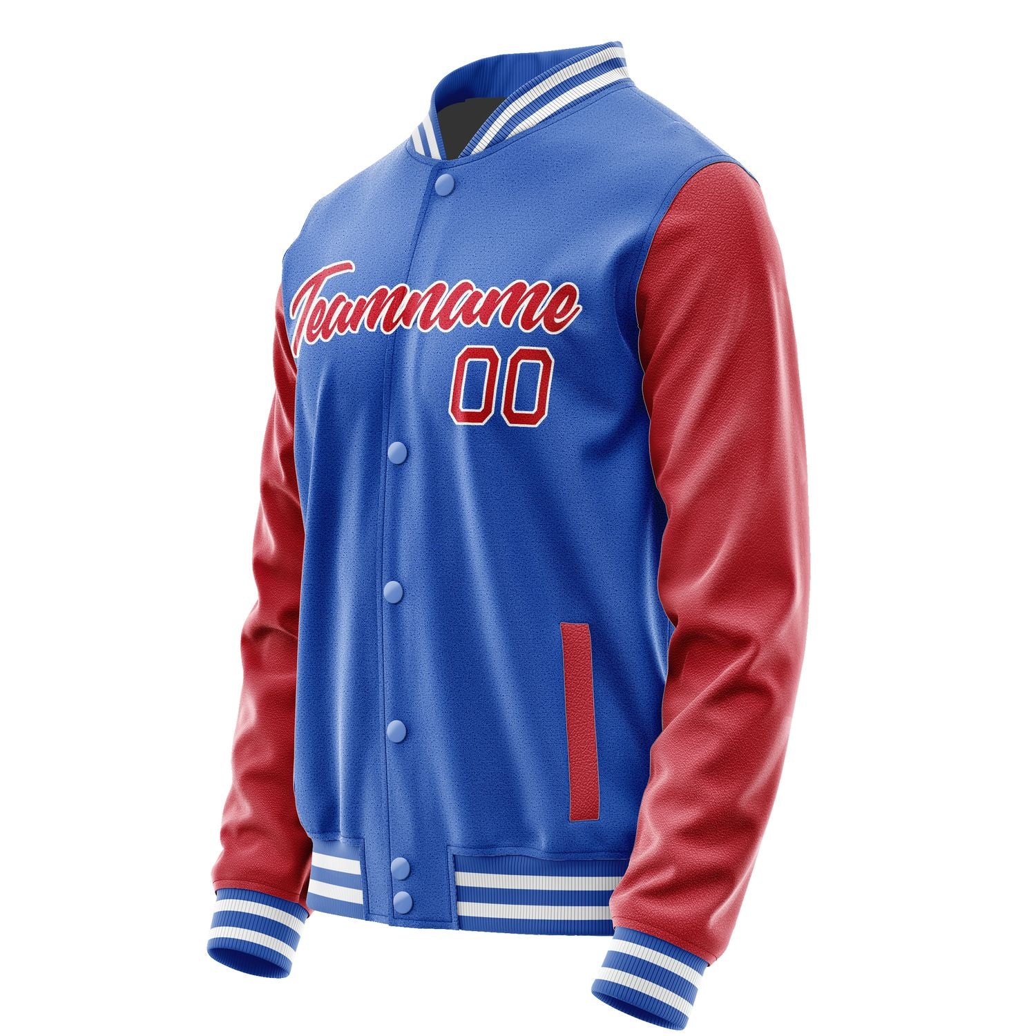 Custom Sky Blue Red Jacket JA0909140917B21714