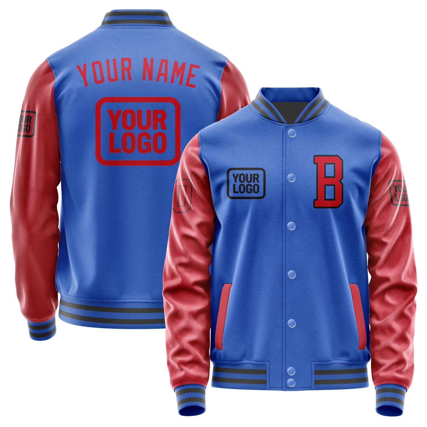 Custom Sky Blue Red Jacket JA090914092017141417