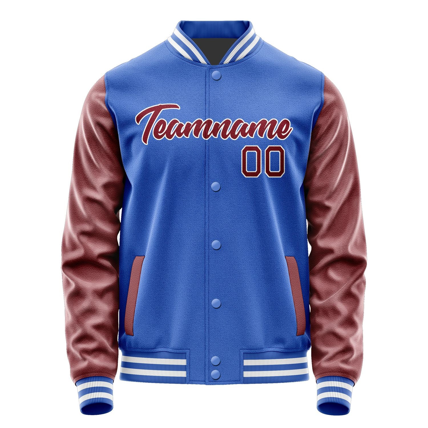 Custom Sky Blue Crimson Red Jacket JA0909150917B21715