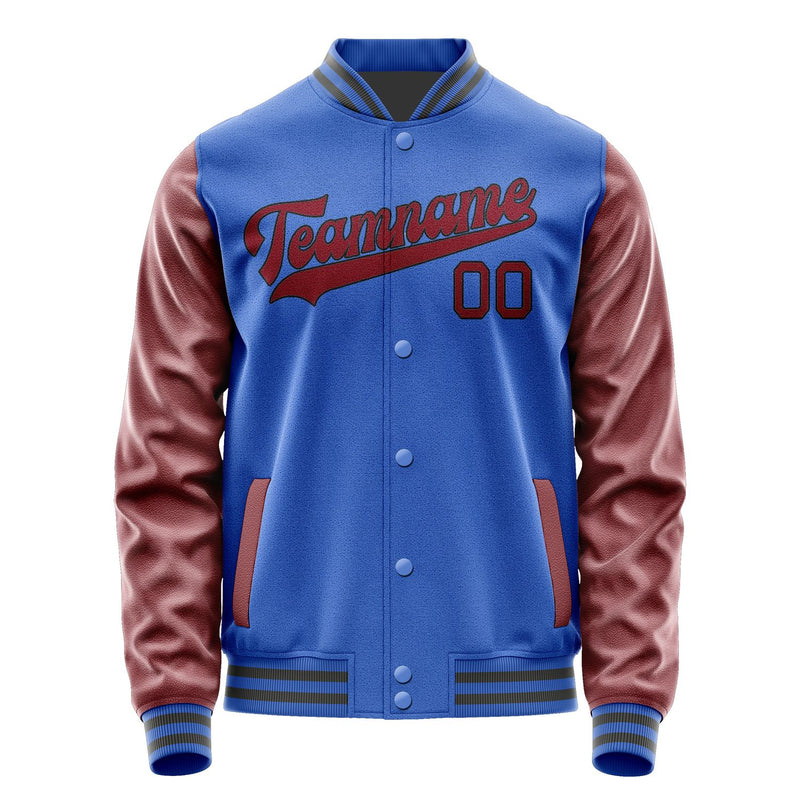 Custom Sky Blue Crimson Red Jacket JA0909150920B31715