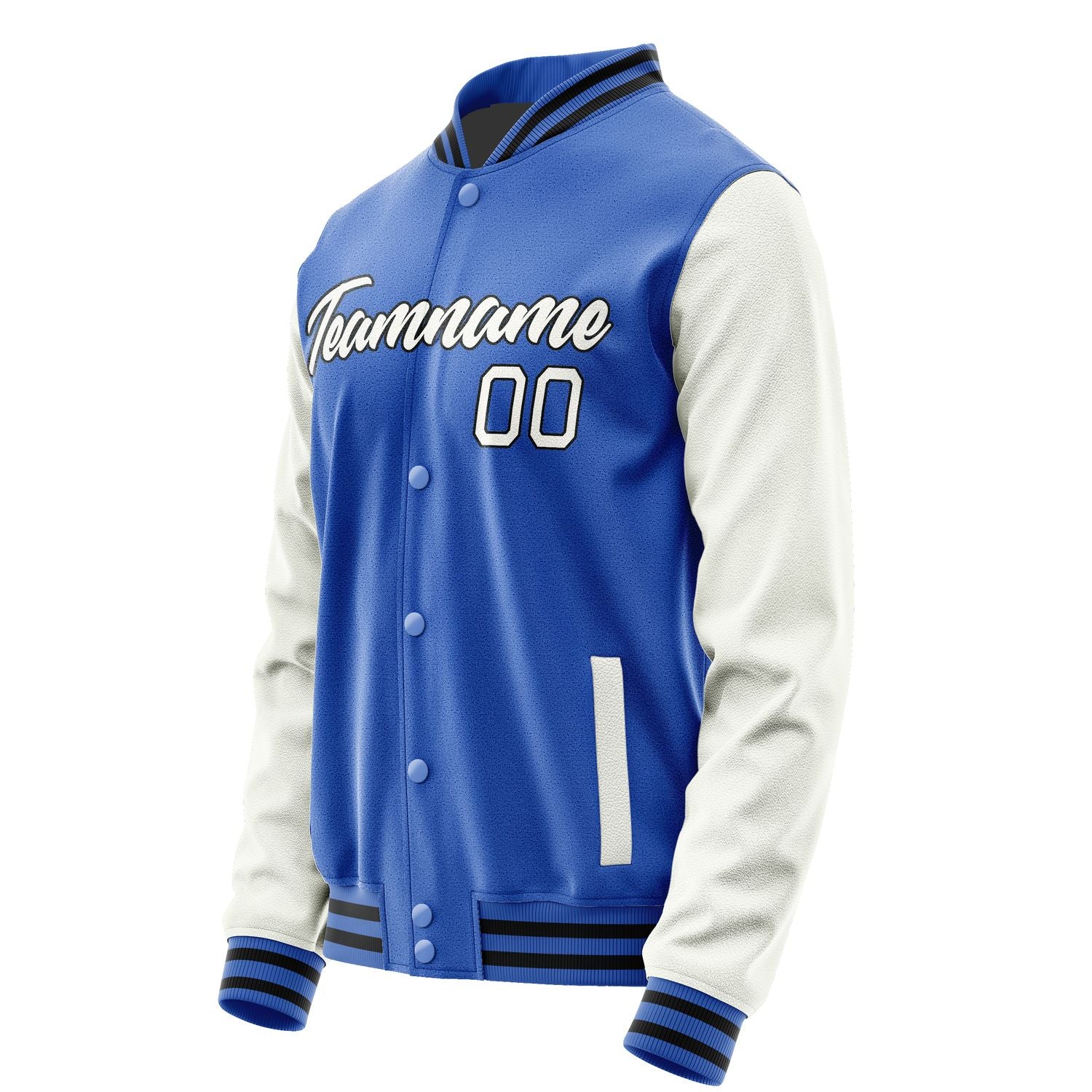 Custom Sky Blue Black Jacket JA0909170920B21717