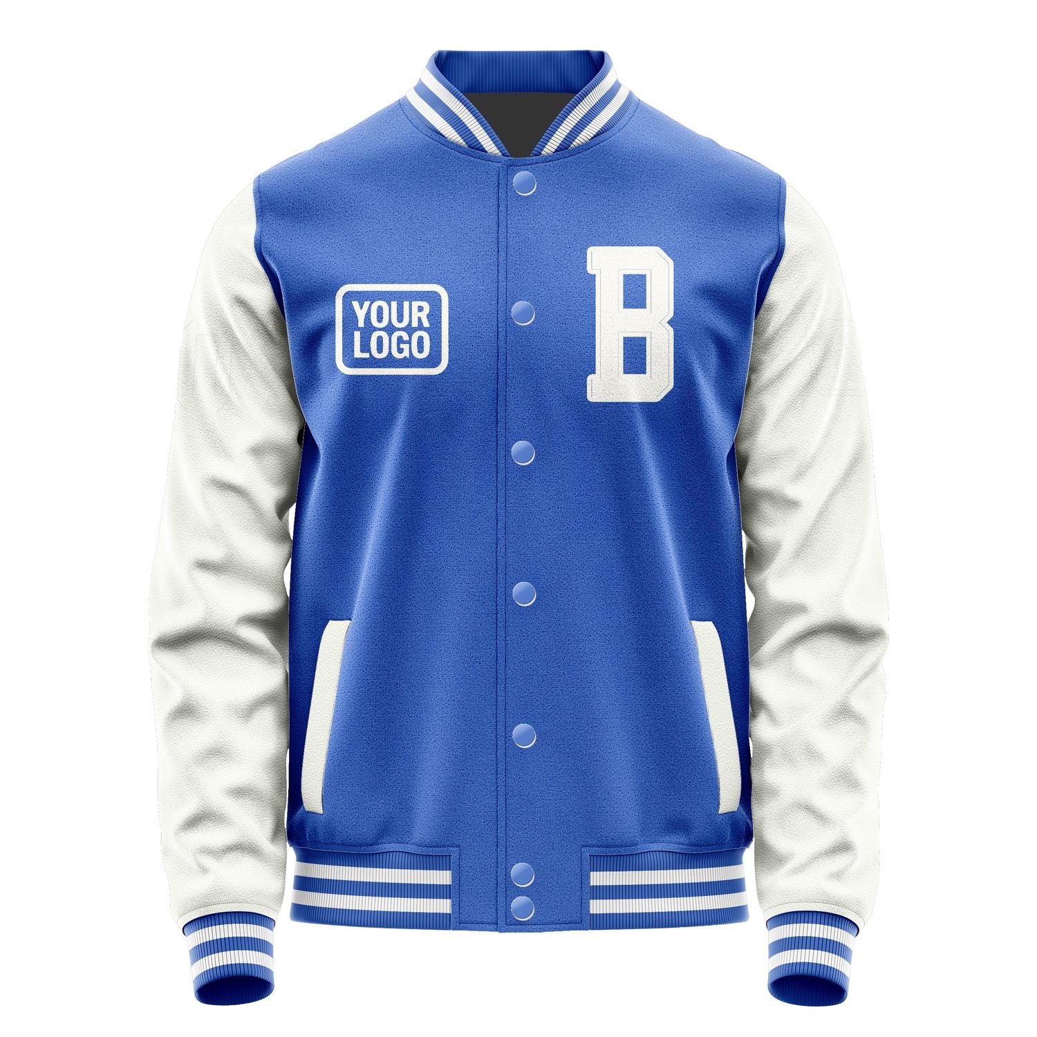 Custom Sky Blue White Jacket JA090918091818181818