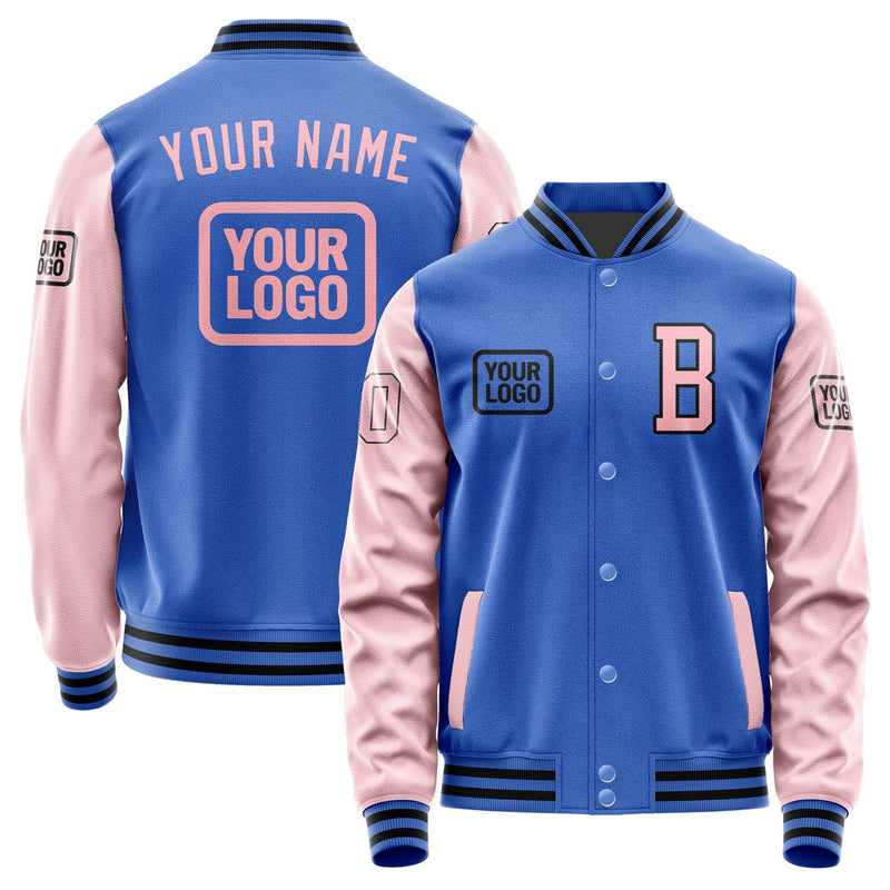 Custom Sky Blue Light Pink Jacket JA090921091717212117