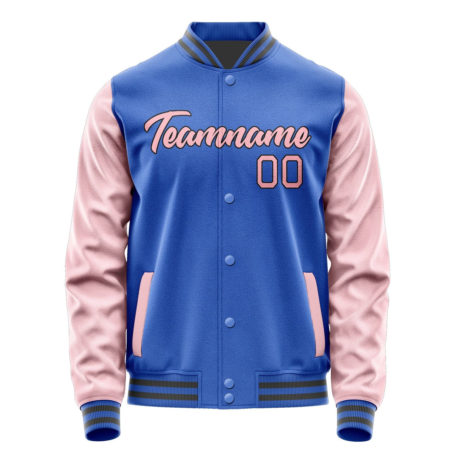 Custom Sky Blue Light Pink Jacket JA0909210918B21821