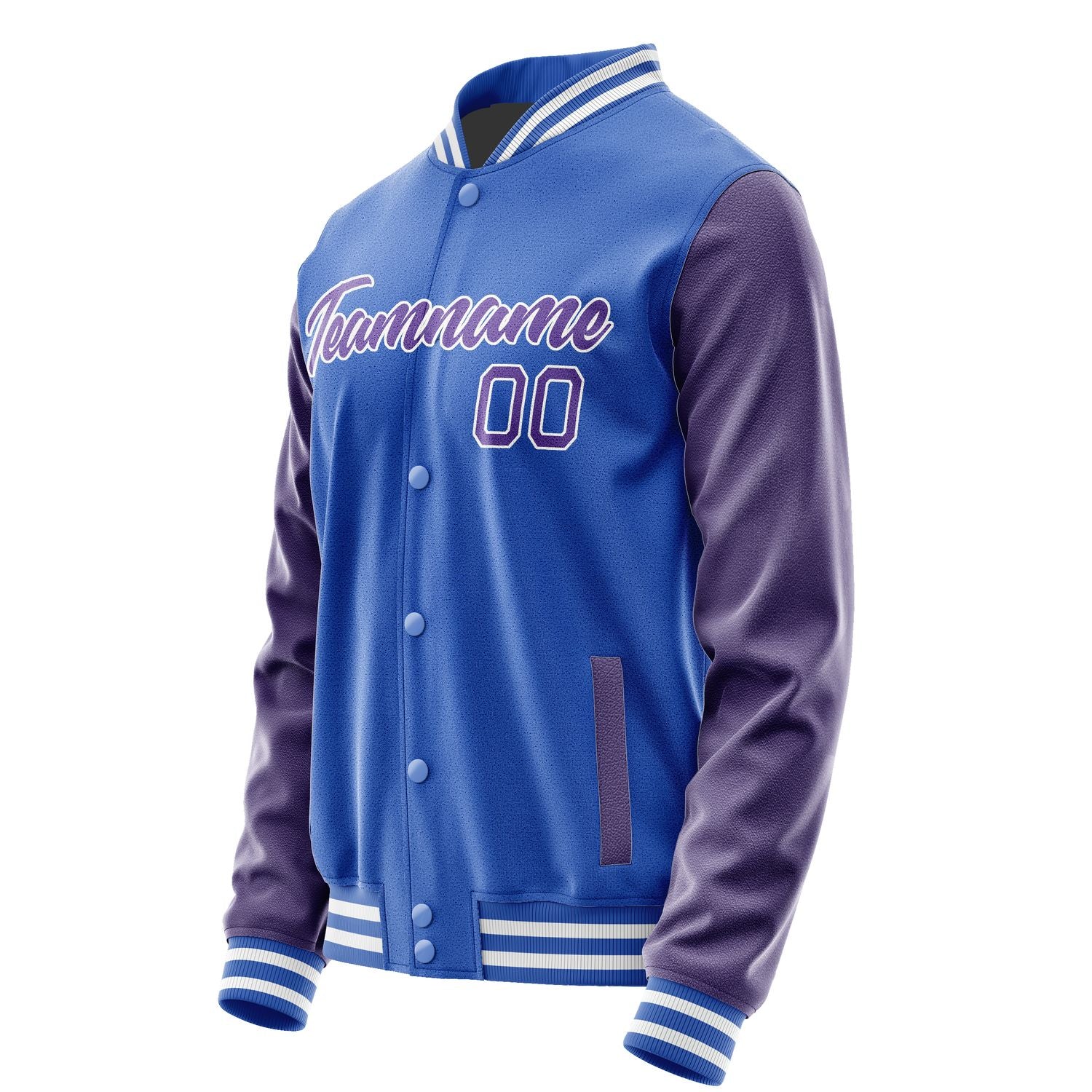 Custom Sky Blue Light Purple Jacket JA0909230917B21723