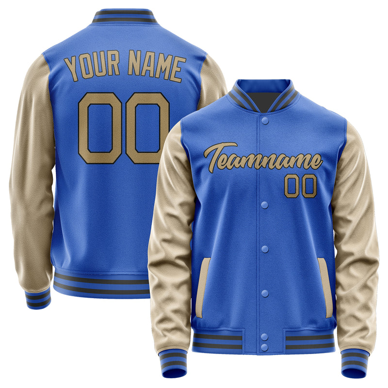 Custom Sky Blue Light Khaki Jacket JA0909250920B21725