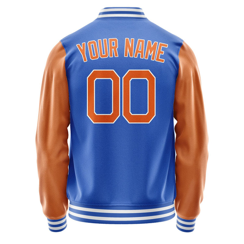 Custom Sky Blue Orange Jacket JA0909280917B21728