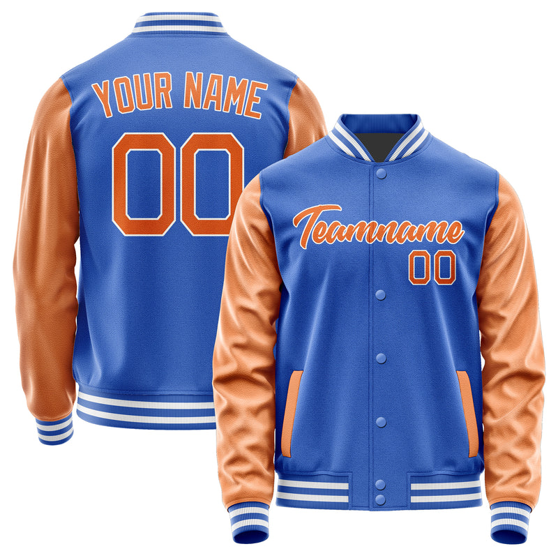 Custom Sky Blue Orange Jacket JA0909280918B21828