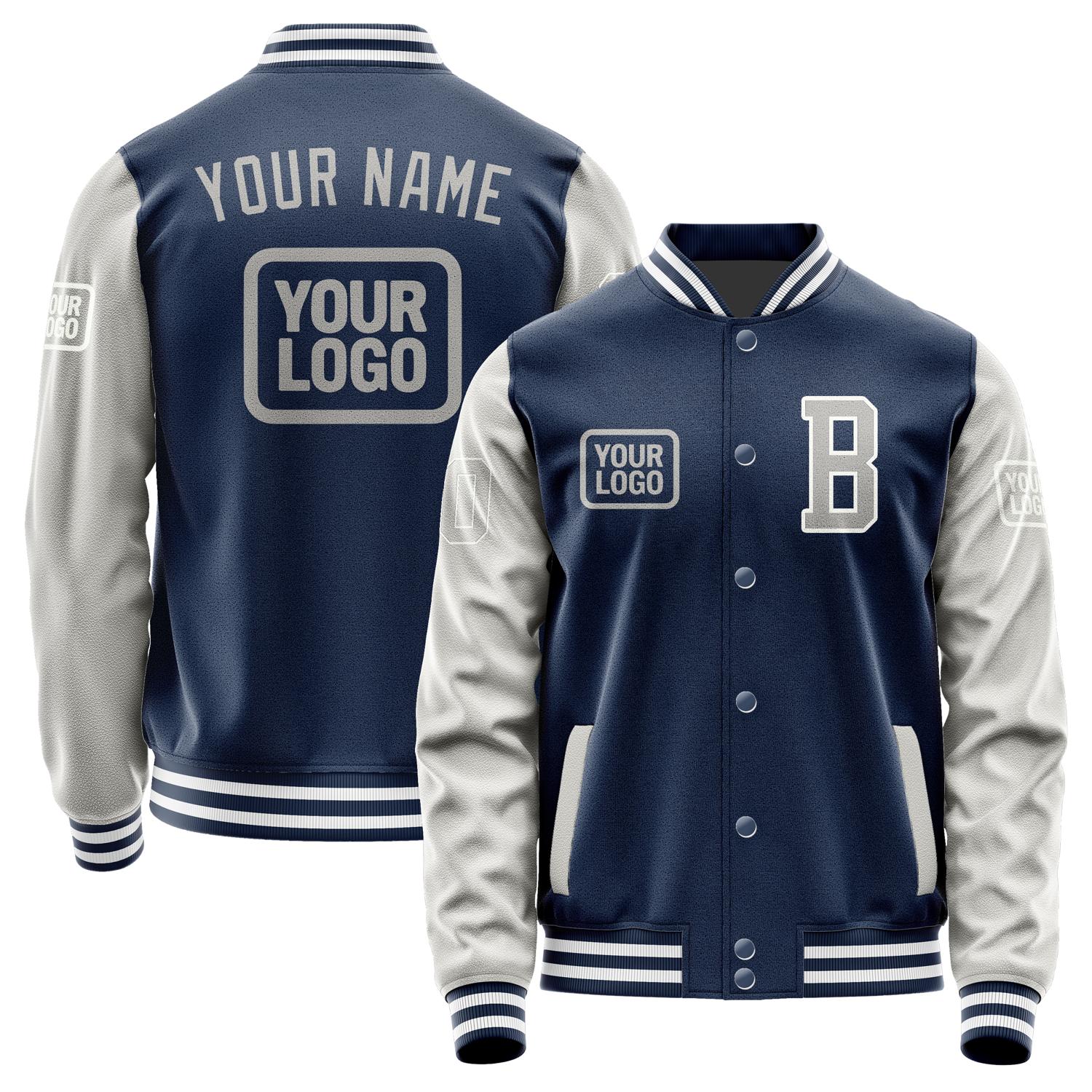 Custom Blue Gray Jacket JA101004101818040418