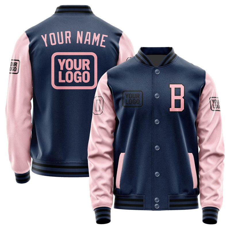 Custom Blue Light Pink Jacket JA101021101717212117