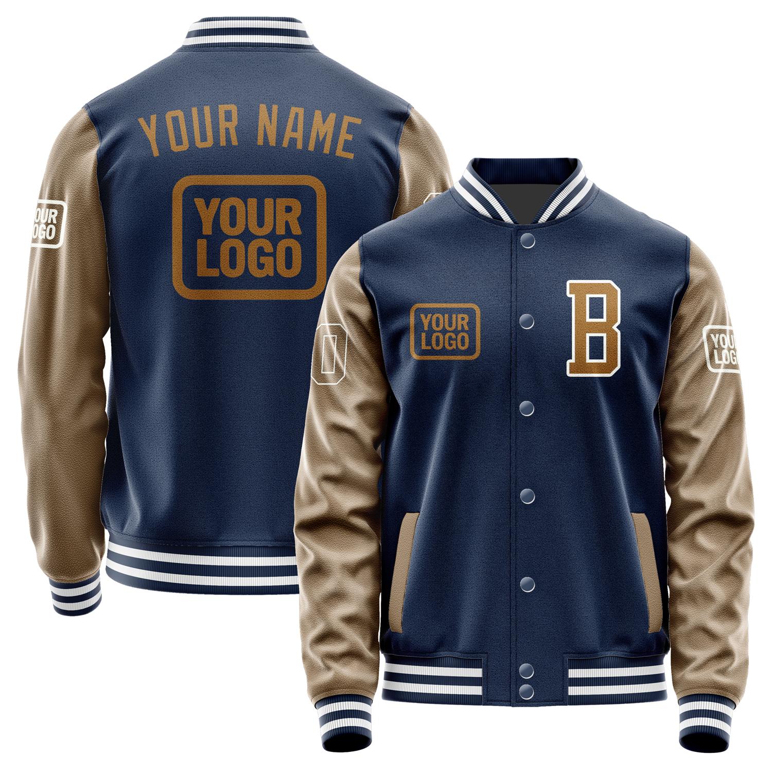 Custom Blue Khaki Jacket JA101022101818222218