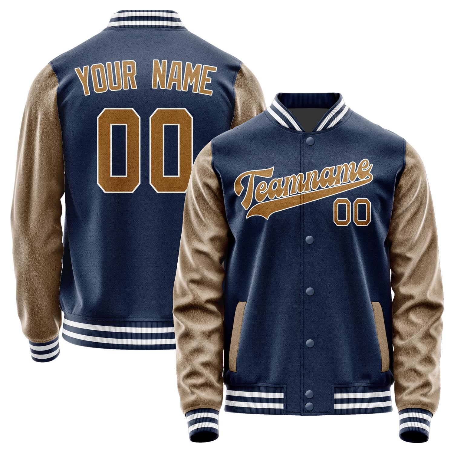Custom Blue Khaki Jacket JA1010221018B31822
