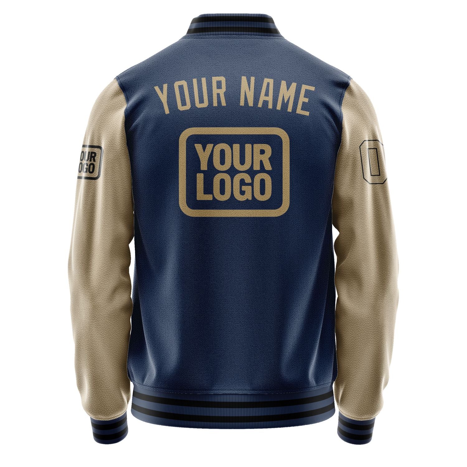 Custom Blue Light Khaki Jacket JA101025101717252517