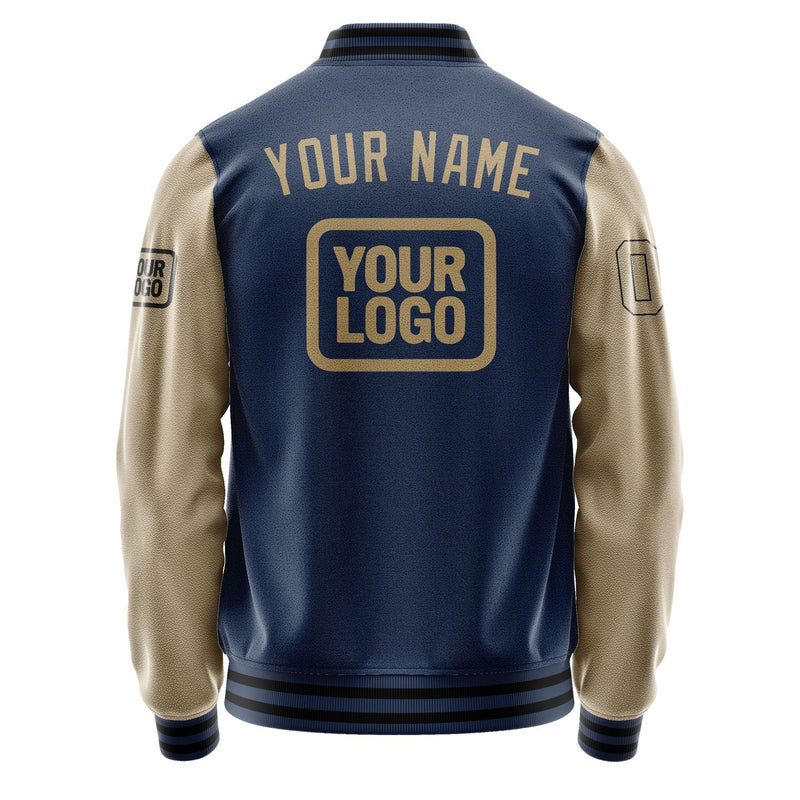 Custom Blue Light Khaki Jacket JA101025101717252517