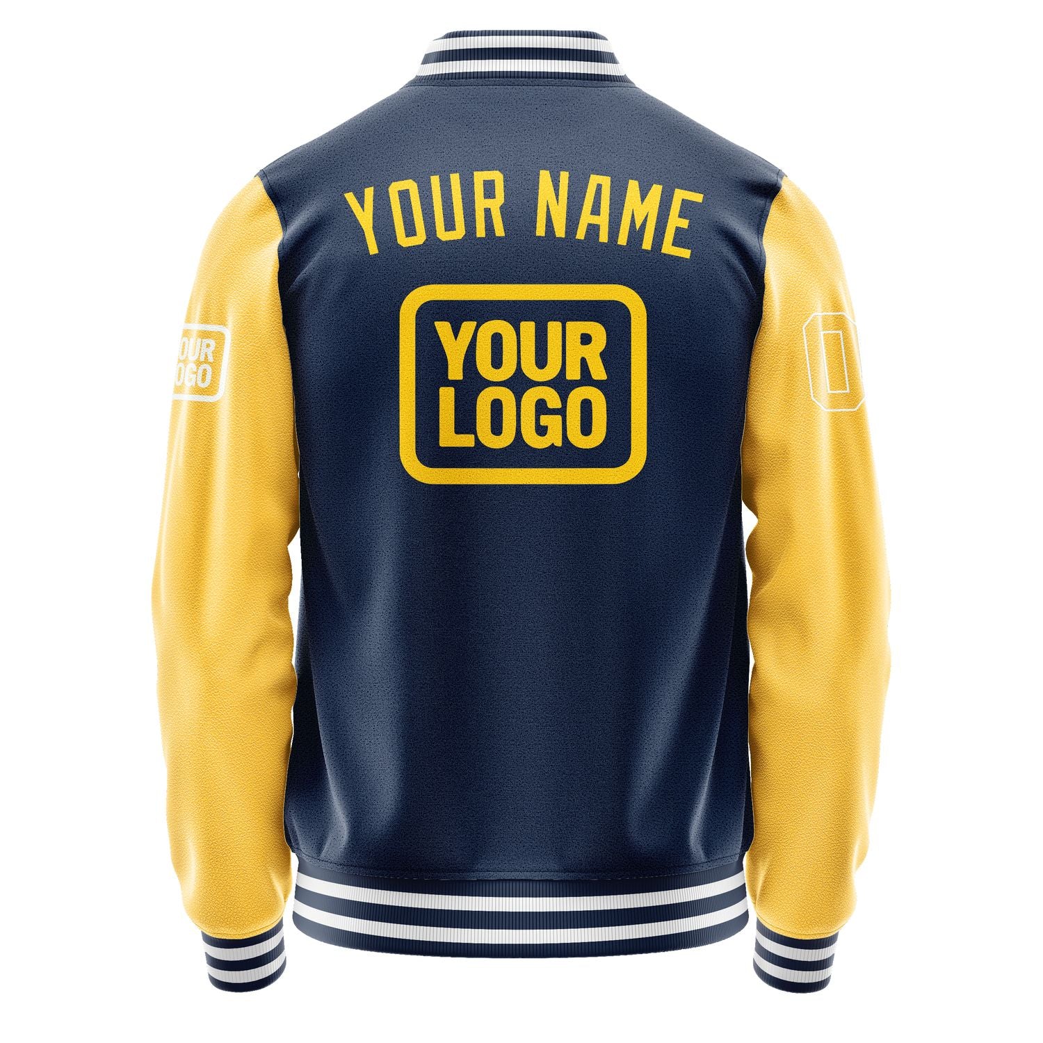Custom Blue Gold Jacket JA101030101818303018