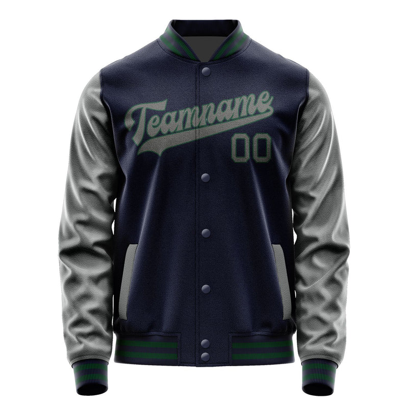 Custom Navy Dark Grey Jacket JA1111201105B30520