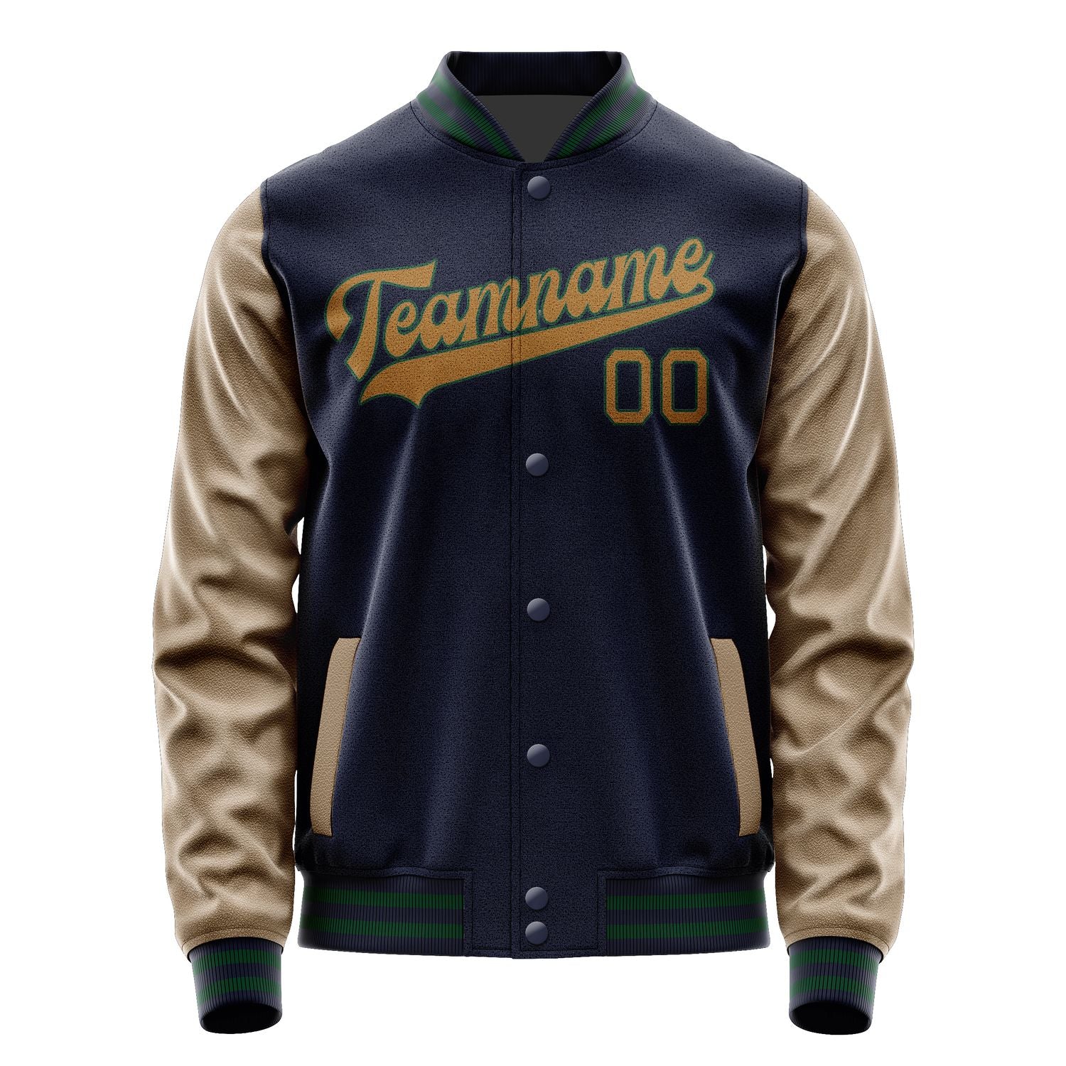 Custom Navy Khaki Jacket JA1111221105B30522