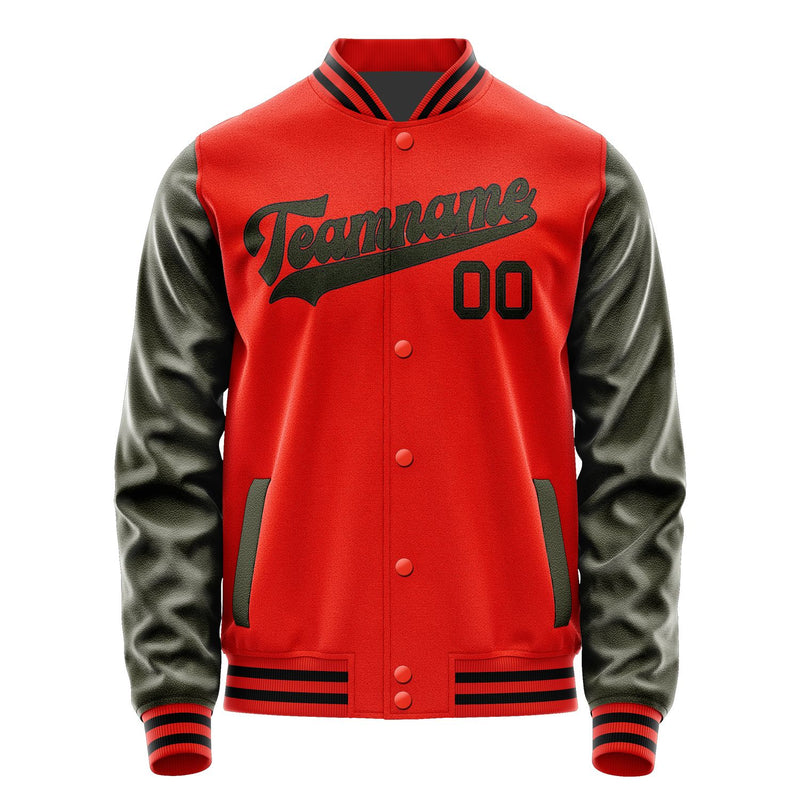 Custom Orange Red Olive Jacket JA1212021217B31702