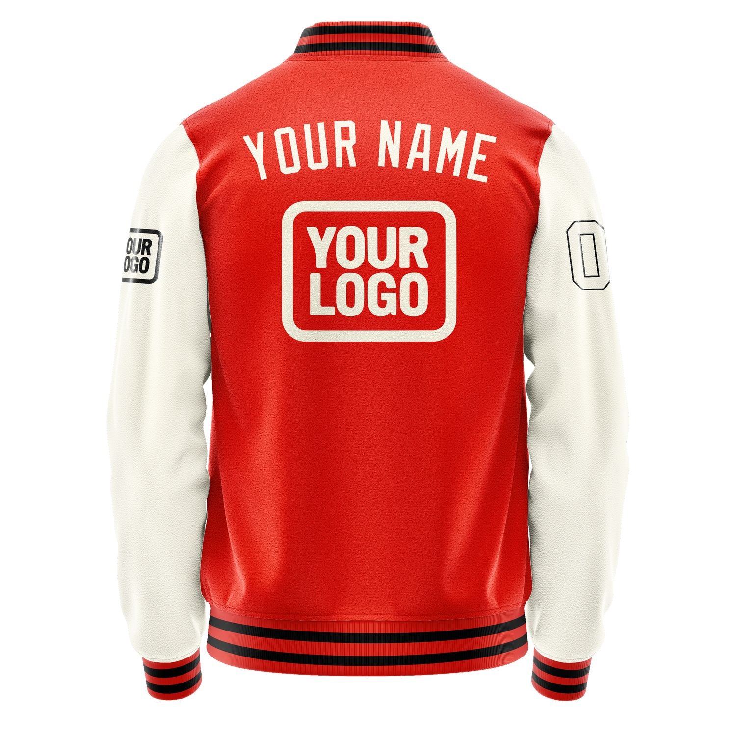 Custom Orange Red Cream Jacket JA121203121717030317