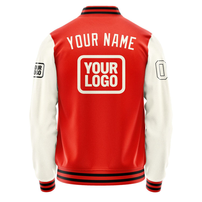 Custom Orange Red Cream Jacket JA121203121717030317