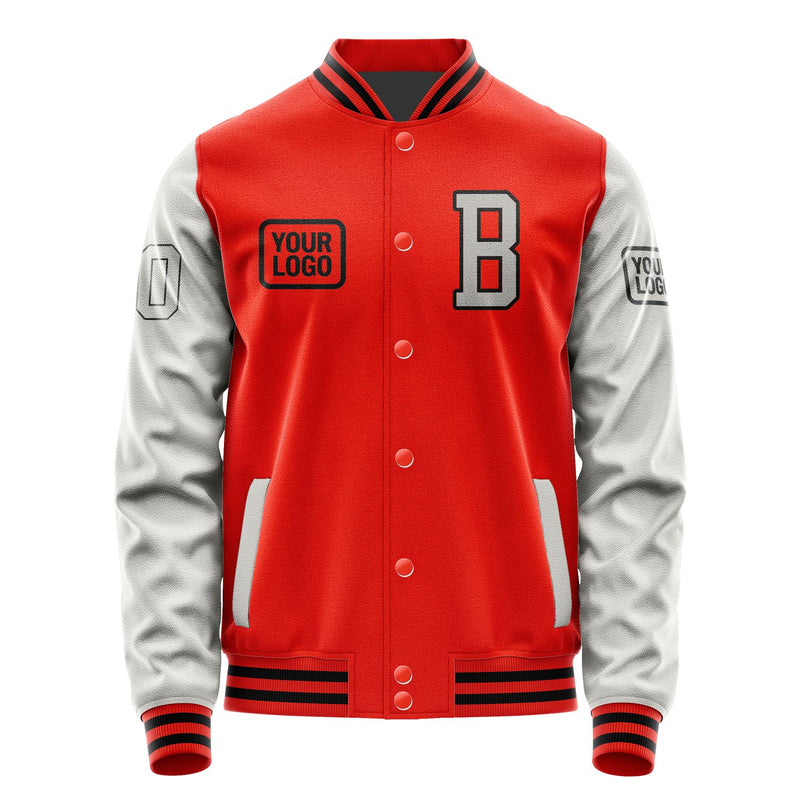 Custom Orange Red Gray Jacket JA121204121717040417