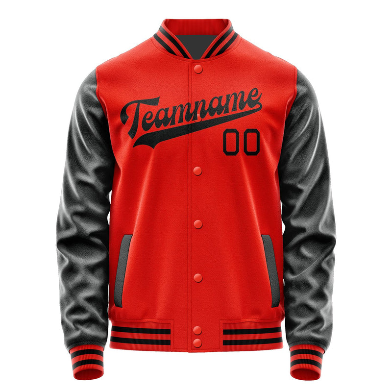 Custom Orange Red Black Jacket JA1212171217B31717