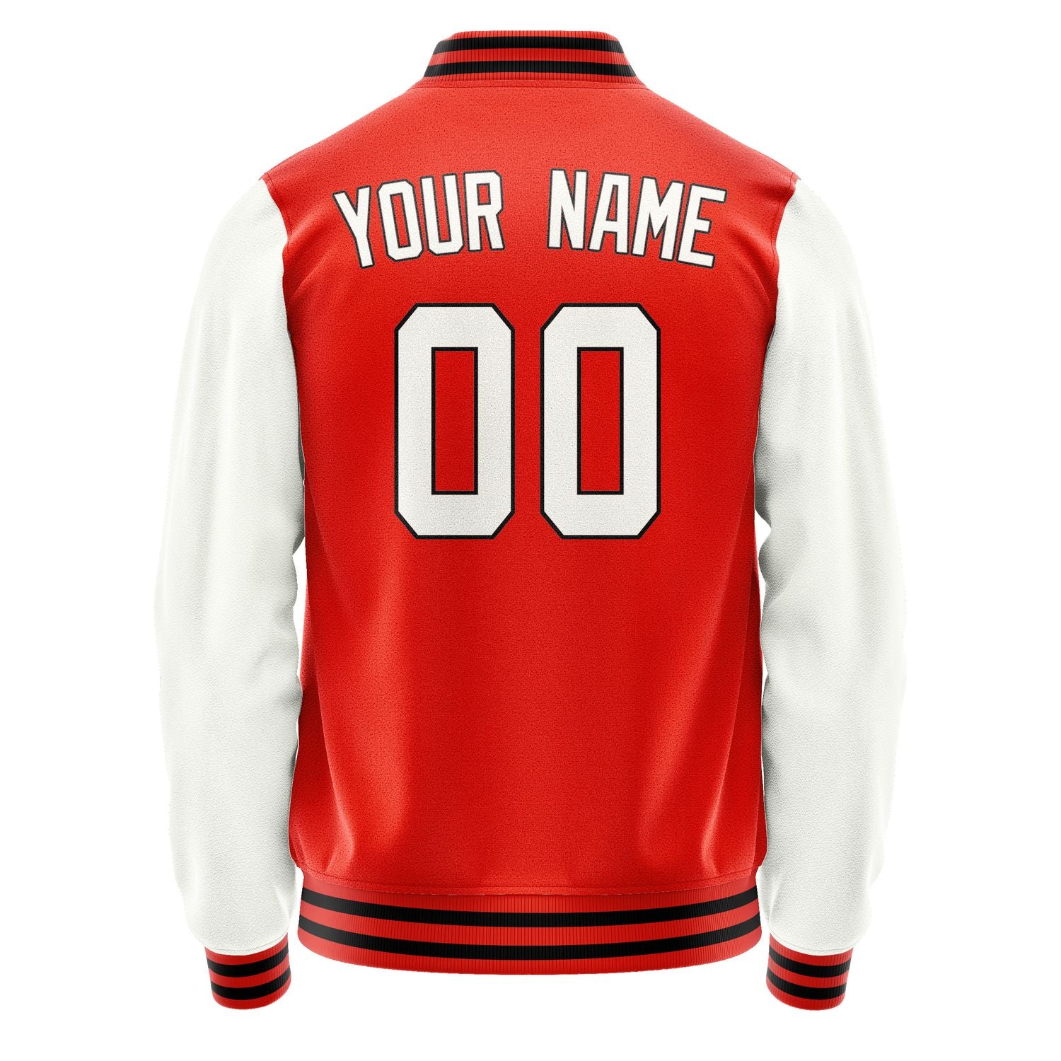 Custom Orange Red White Jacket JA1212181217B31718